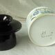 Water butter dish in faiece desvres gabriel fourmaintreau decor chaumiere
