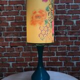Blue ceramic table lamp
