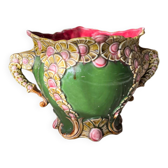 Vase barbotine  Honnaing art nouveau