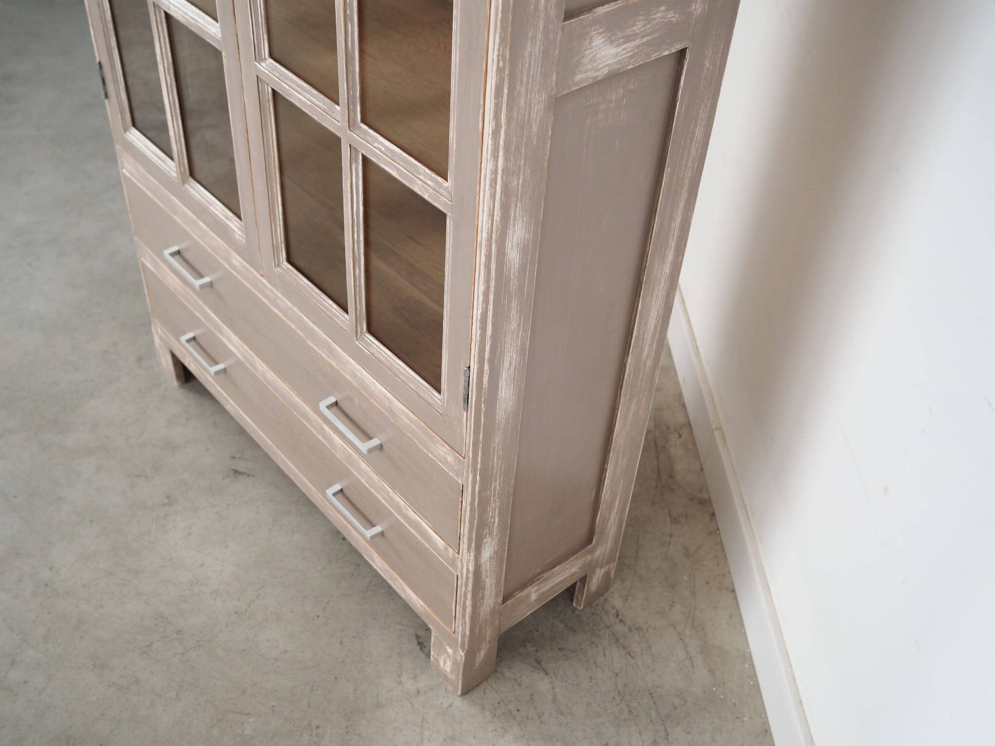 Oak showcase, Danish design, 1980s, production: Denmark