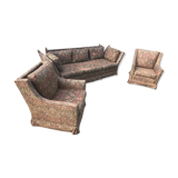 3-seater sofa and 2 armchairs set Maison Jansen 1960