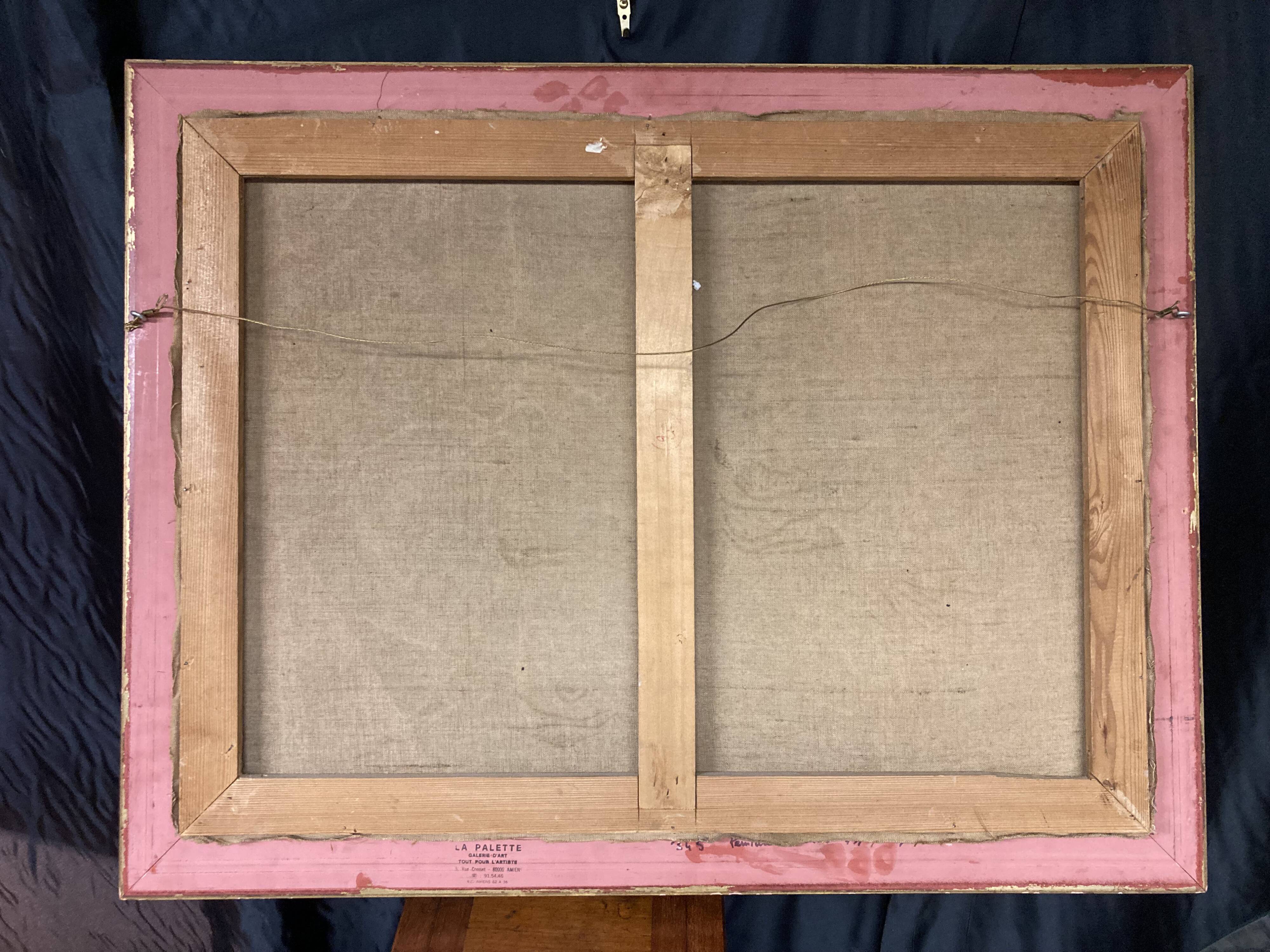 René bezaud (1909-2000), leaving the port, oil on canvas