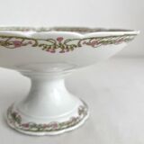 Compotier ancien en porcelaine du Vierzon A. Hache & cie art nouveau