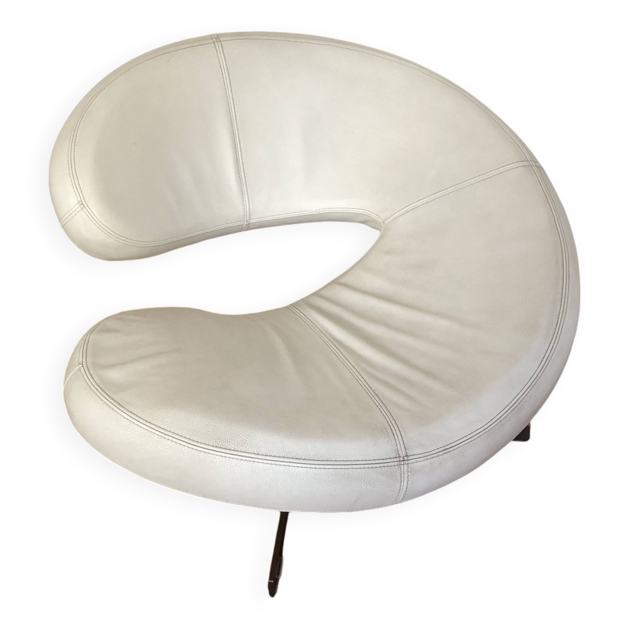 Roche Bobois Cloud Armchair White Leather