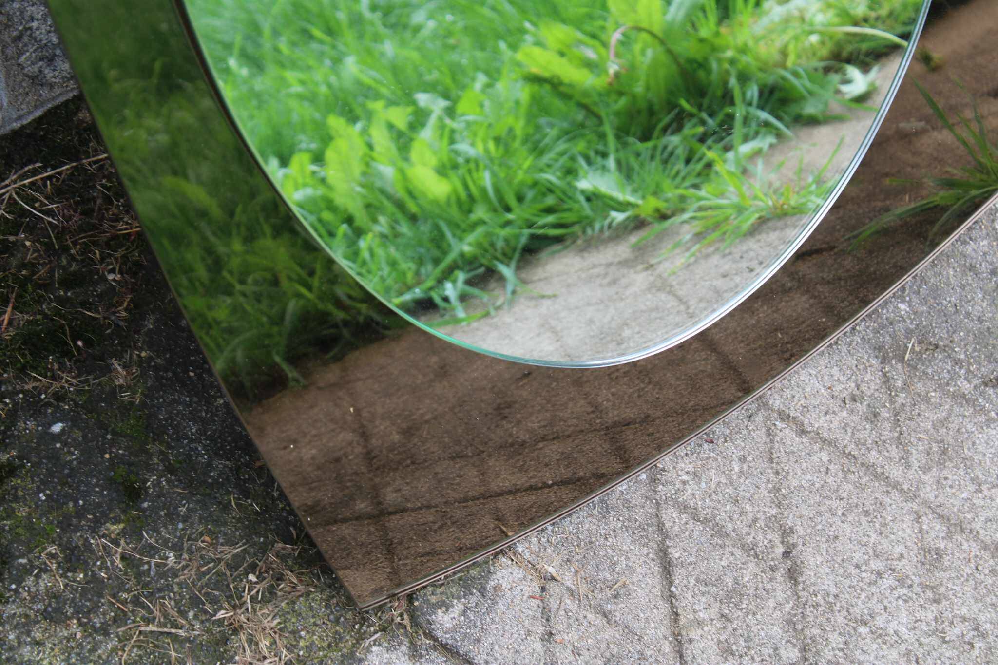 Smoked two-layer mirror 60s/70s