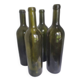 Lot of old wine bottles