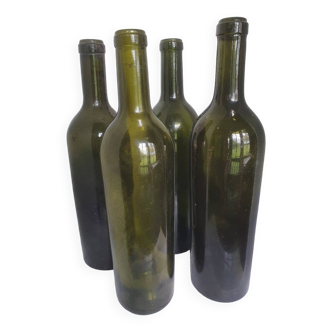 Lot of old wine bottles