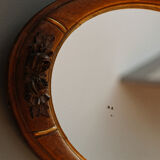 Oval art deco mirror