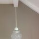 Bubbled glass hanging lamp 60/70