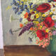 Still life with poppies, oil on canvas signed