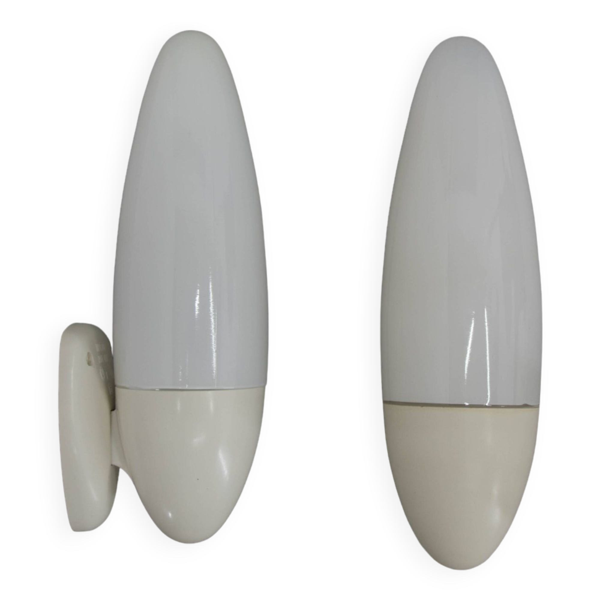 Set of Two Space Age Wall Lamps, Czechoslovakia, 1960s
