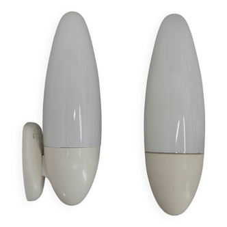 Set of Two Space Age Wall Lamps, Czechoslovakia, 1960s