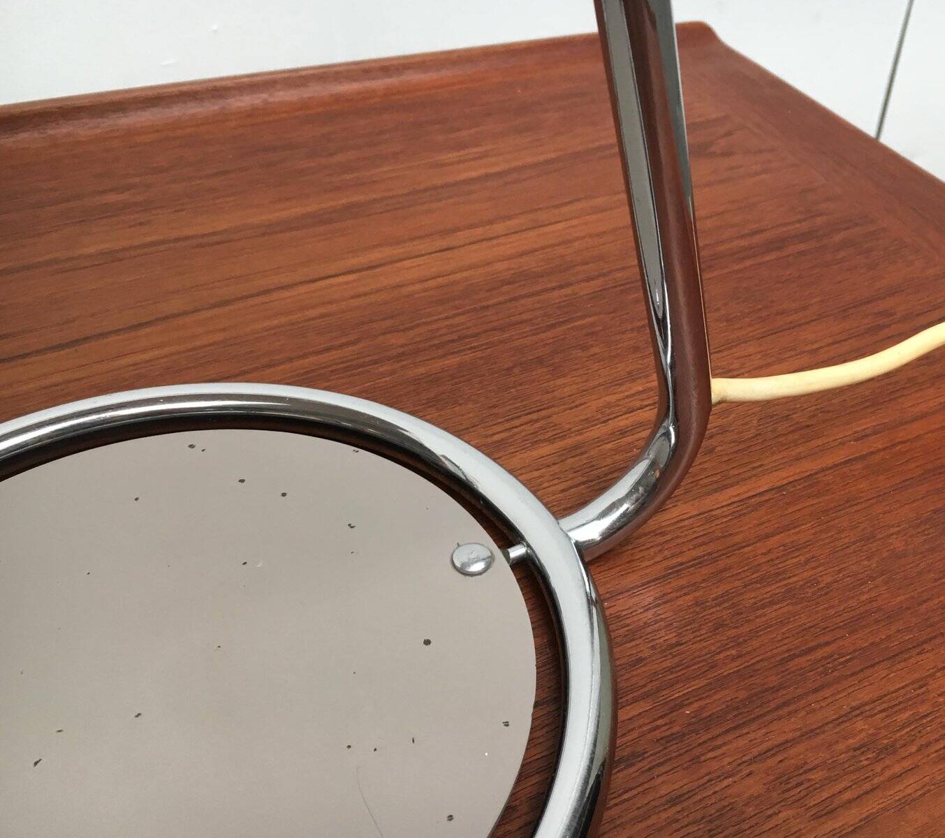 Mid-Century German table lamp model 6761 in metal by Christian Dell for Kaiser Leuchten, 1960s.