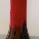 Multicolored glass paste vase signed Gabriel Milesi master glassmaker