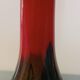 Multicolored glass paste vase signed Gabriel Milesi master glassmaker
