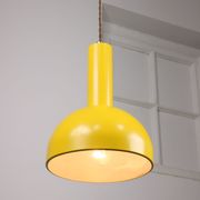Vintage yellow metal lamp