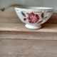 Ceramic bowl with pink flower décor