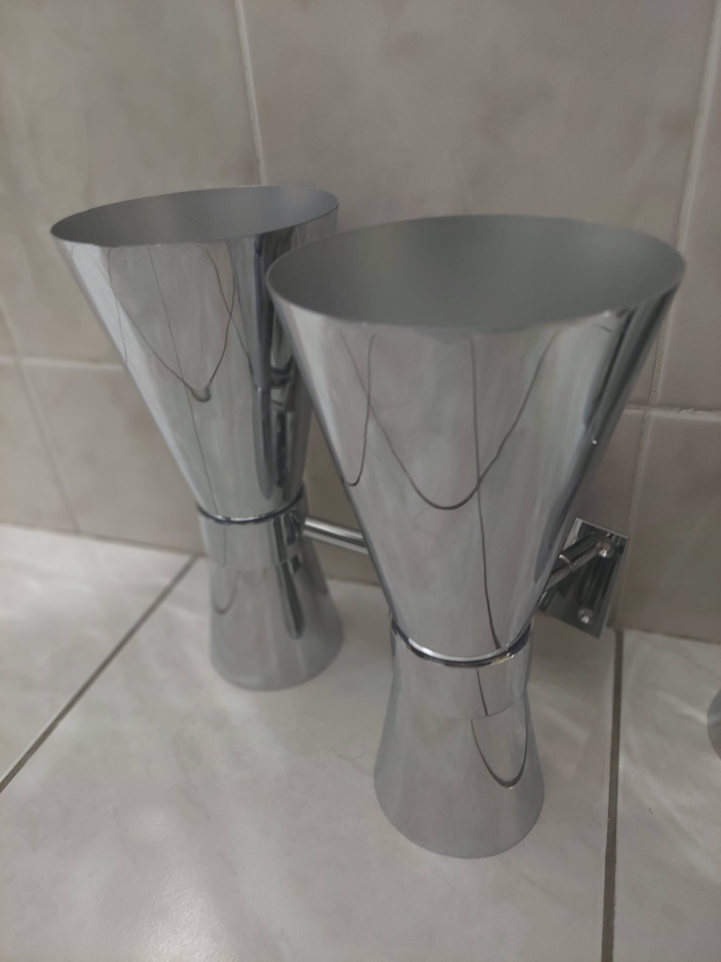 Peters Design chrome wall light