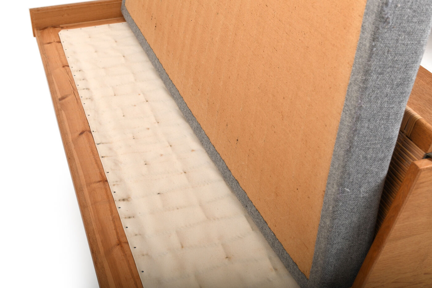 Daybed GE-258 en chêne et canne par Hans J. Wegner