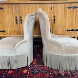 Pair of toad armchairs