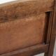 Set of 4 antique oak dining chairs in Art Nouveau style with sheepskin