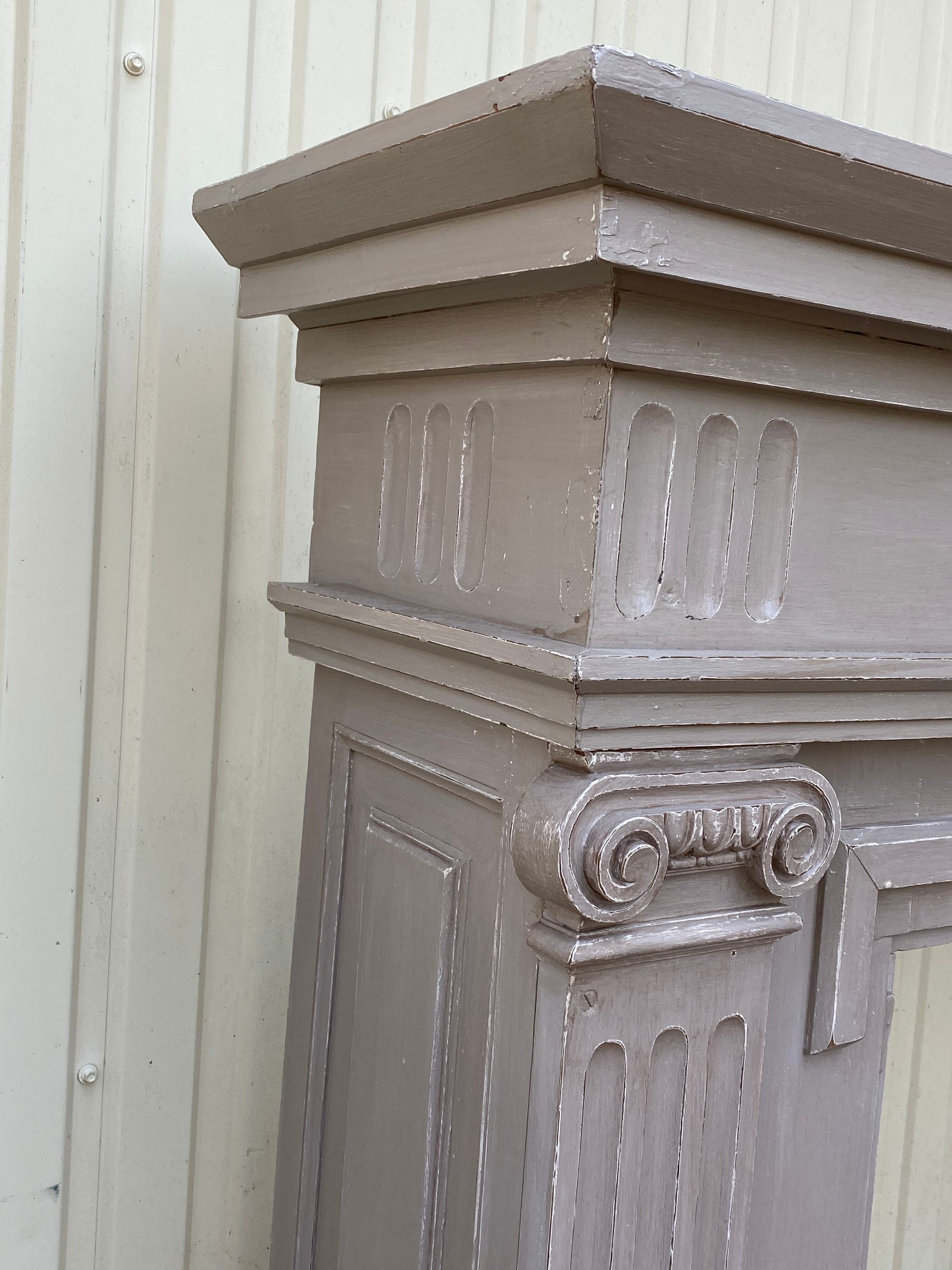 Wooden fireplace surroundings