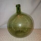 Dame jeanne verre souffle vert