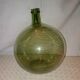 Demijohn glass green breath