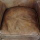 Set of 2 nice, subtle cowhide armchairs with reversible Kelim seat cushions