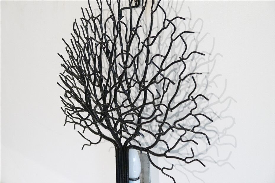 Vintage Swedish metal wall lamp 1970