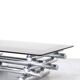 Midcentury 1970s Italian Stacked Chrome Coffee Table