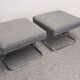 Pair of tubular Space Age stools from the 60s/70s