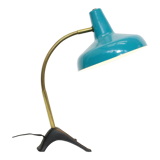 Turquoise modernist lamp from the 50