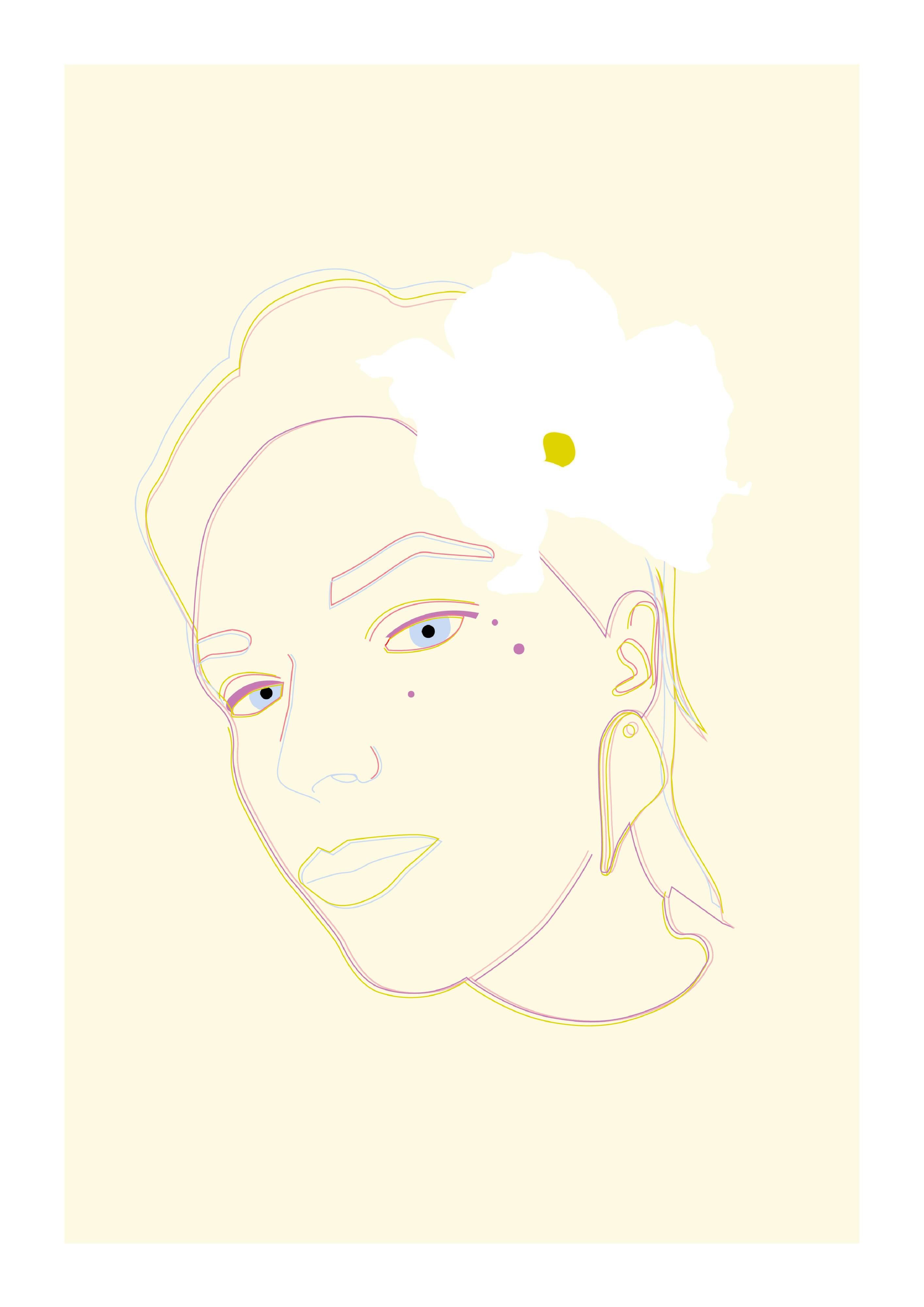 Flower Girl - Illustration A4