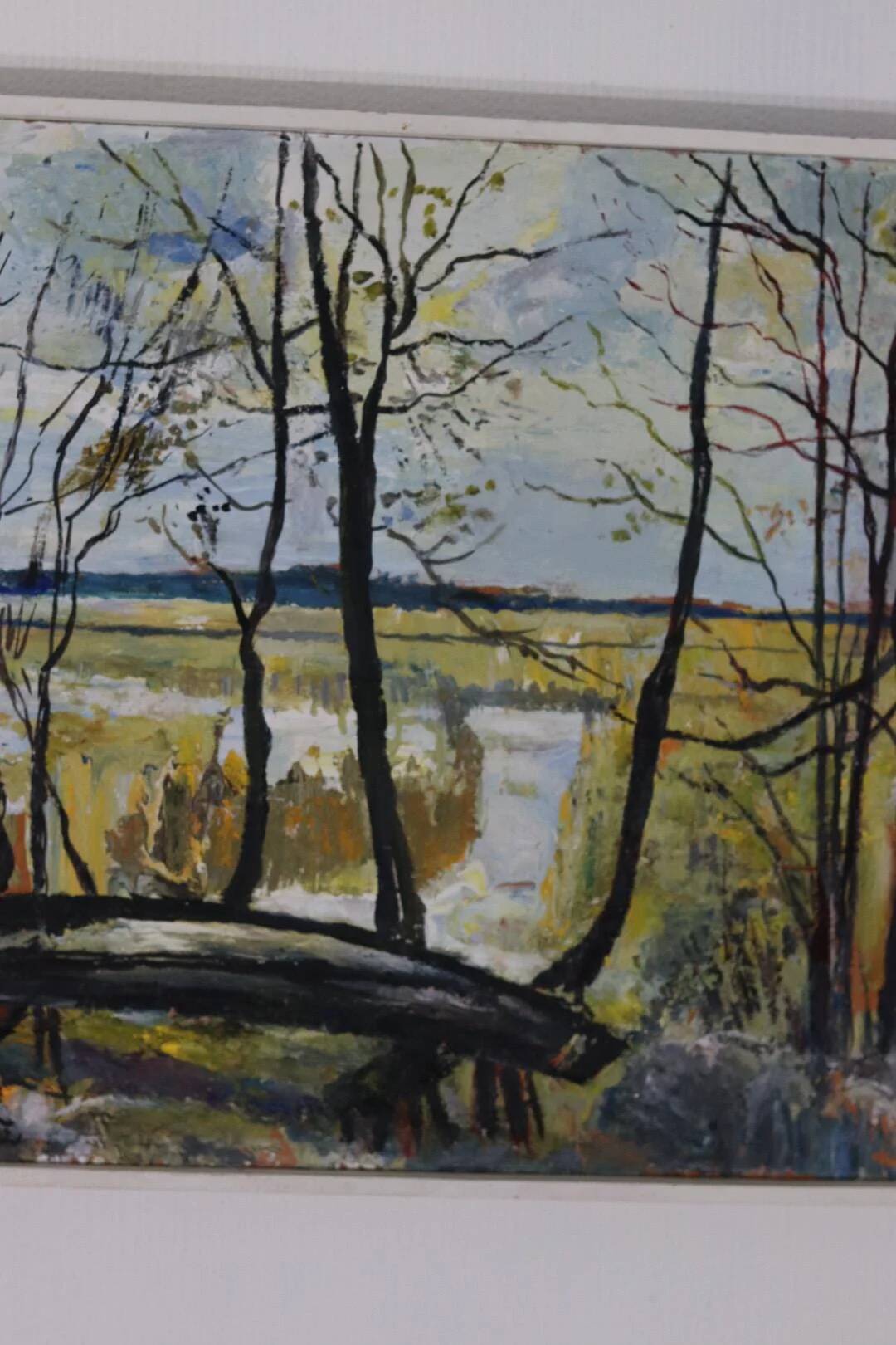 Paysage avec arbres par Harry Sahlin