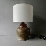 Sandstone lamp signed Blanot, 60s