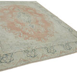 Handmade oriental 1980s 290 cm x 401 cm beige wool carpet