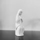 Vintage white plaster statuette of the Virgin Mary.