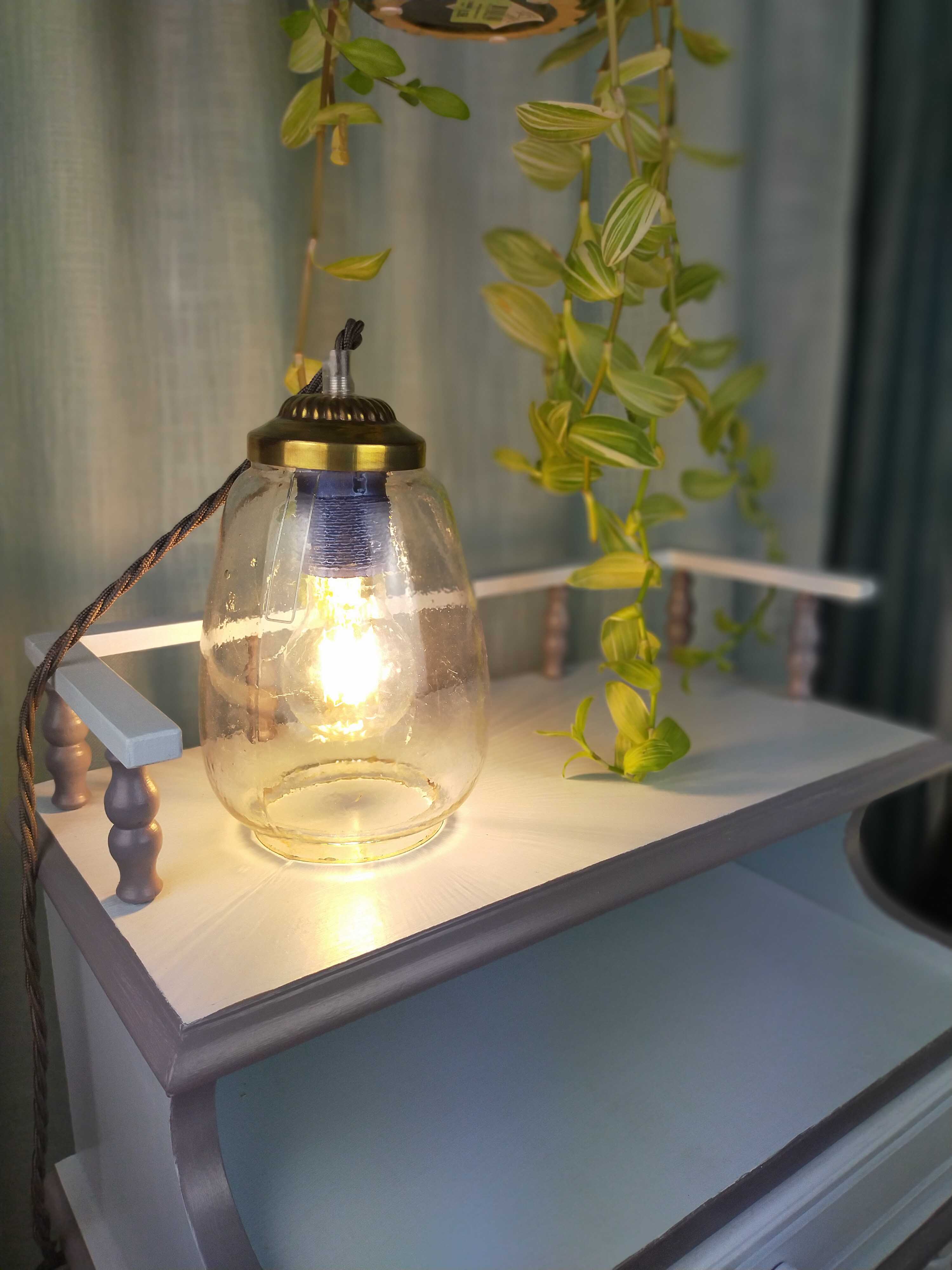 Transparent glass lamp type walkman