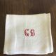 7 monogrammed damasse cotton towels