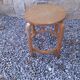 Vintage curved wooden stool