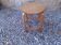Vintage curved wooden stool