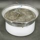1930s Bauhaus Chrome and Opaline Glass Ceiling Light, Czechoslovakia