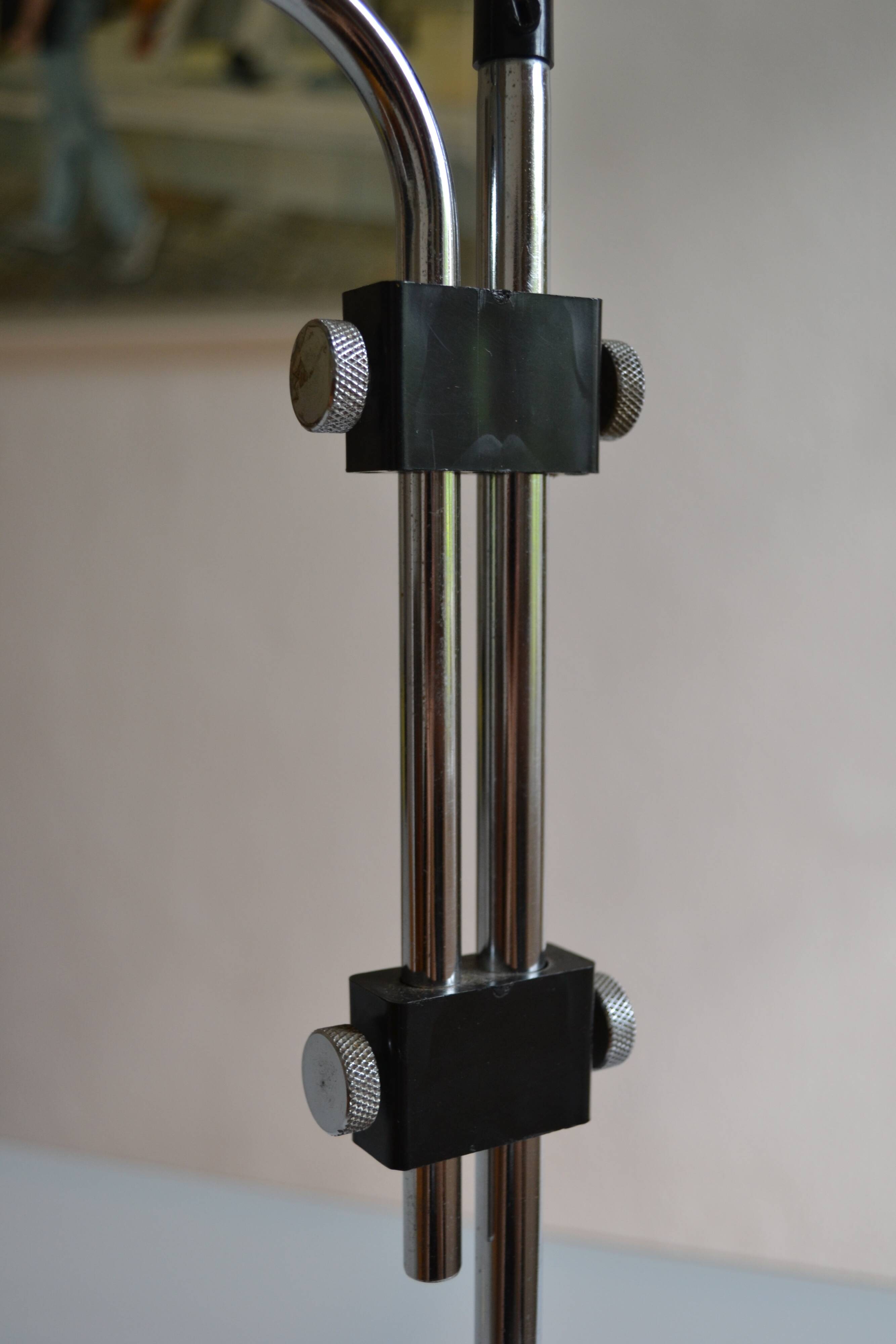Vintage black modernist table lamp 50 1950 Bauhaus