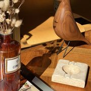 Travertine ashtray — DLG Fratelli Mannelli 70s