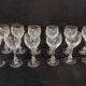 Douze verres à eau de la cristallerie baccarat