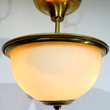 2-light brass ceiling light