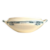 Longchamp eared salad bowl in iron terracotta, "Lily" service