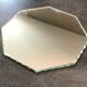 Pair of old underneath bottle tray hexagonal shape mirror 18 cm