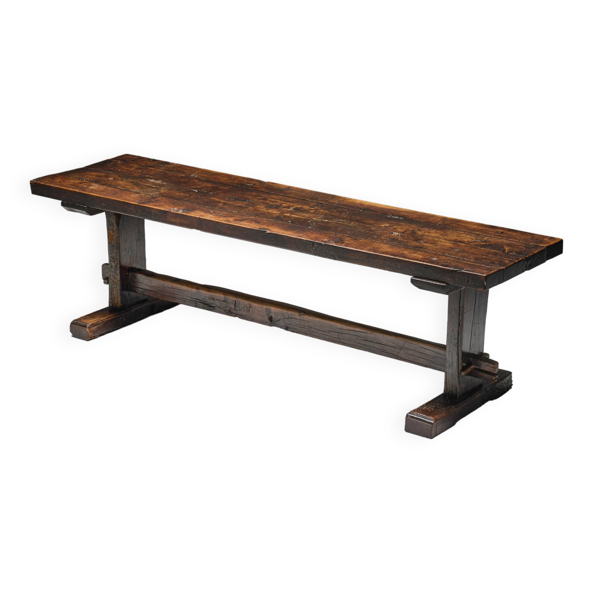 Robust Travail Populaire Farm Table, France, 19th Century